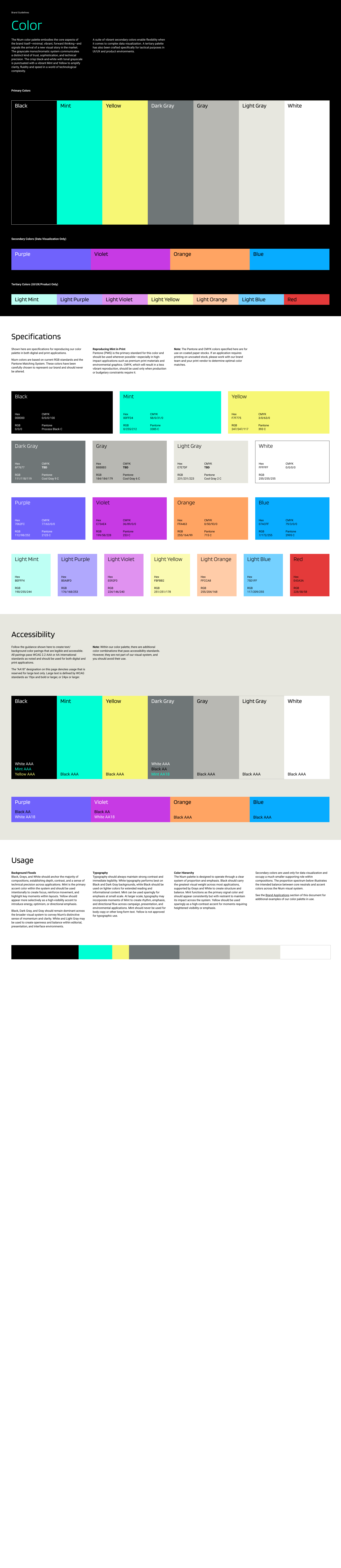 Nium Color Standard